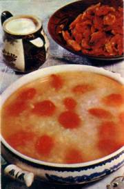 Суп фруктовый с рисовыми клецками